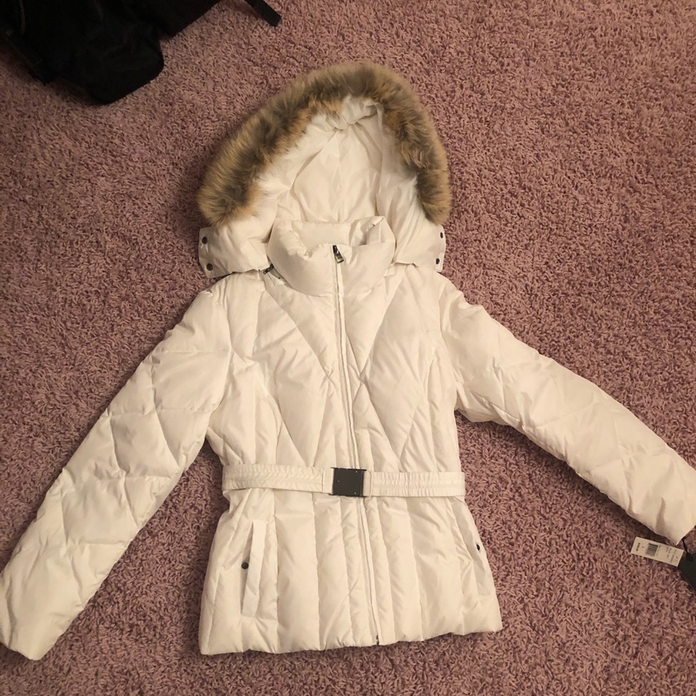 Marc New York Andrew marc white hooded coat